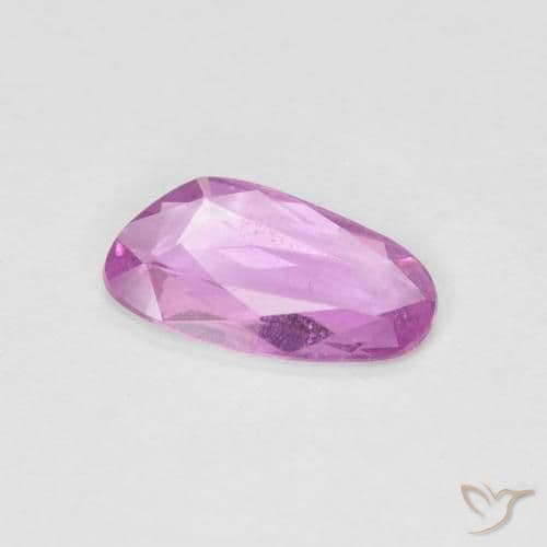 0.65ct Bright Pinkish Purple Sapphire, Fancy Shape, 8.8x4.9 mm