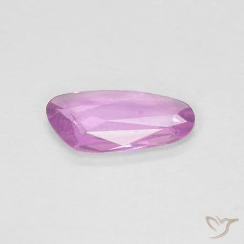 0.65ct Bright Pinkish Purple Sapphire, Fancy Shape, 8.8x4.9 mm
