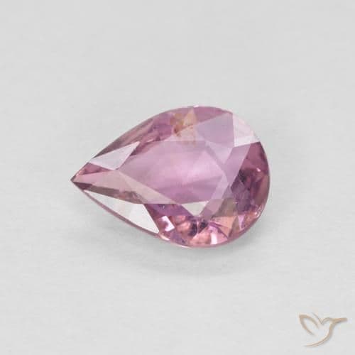 0.48ct Pinkish Purple Sapphire, Pear Shape, 6.1x4.8 mm