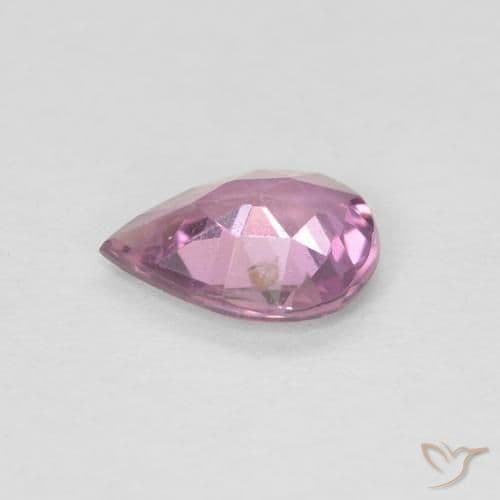0.48ct Pinkish Purple Sapphire, Pear Shape, 6.1x4.8 mm