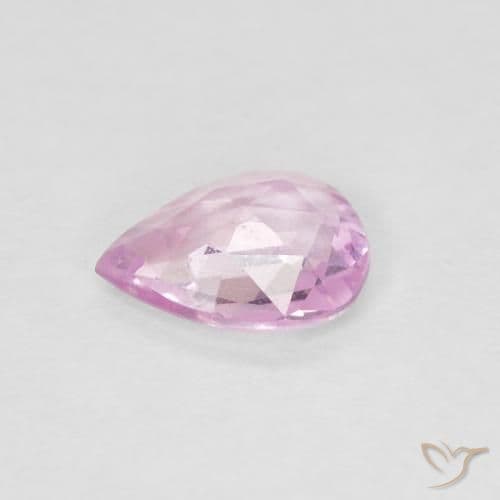 0.44ct Light Royal Purple Pink Sapphire, Pear Shape, 6x4.7 mm