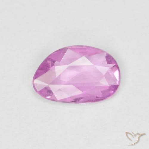 0.40ct Light Royal Purple Pink Sapphire, Fancy Shape, 6.4x4.3 mm