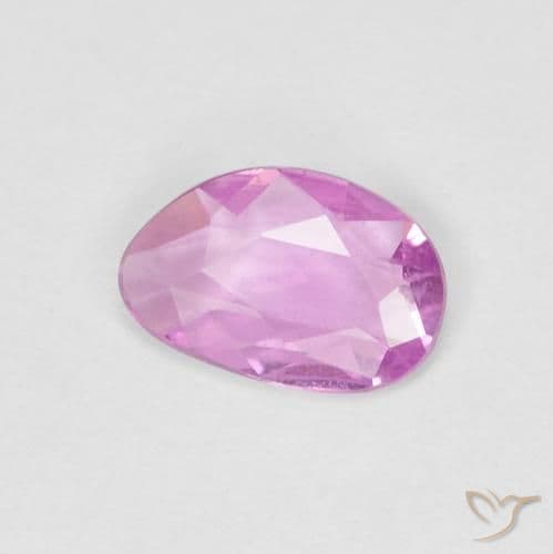 0.40ct Light Royal Purple Pink Sapphire, Fancy Shape, 6.4x4.3 mm