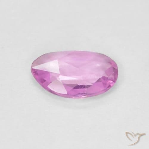 0.40ct Light Royal Purple Pink Sapphire, Fancy Shape, 6.4x4.3 mm