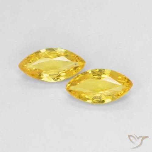 0.34ct Light Honey Yellow Sapphire, Marquise, 5.1x2.6 mm