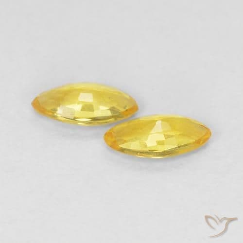 0.35ct Natural Tuscany Yellow Sapphire, Marquise, 5x2.6 mm