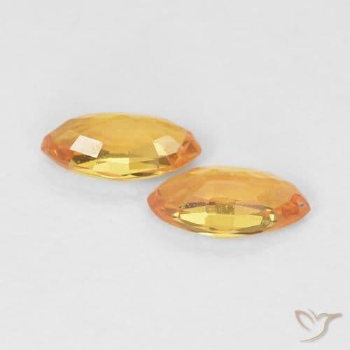 0.41ct Natural Medium Orange Sapphire, Marquise, 5.1x2.7 mm