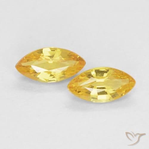 0.40ct Natural Golden Sapphire, Marquise, 5.2x2.6 mm