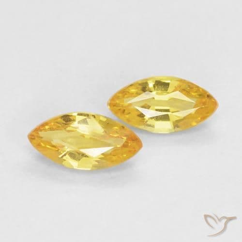 0.40ct Natural Golden Sapphire, Marquise, 5.2x2.6 mm