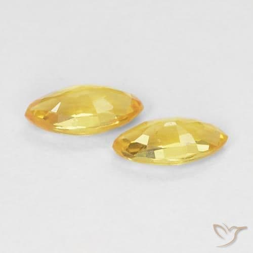 0.40ct Natural Golden Sapphire, Marquise, 5.2x2.6 mm