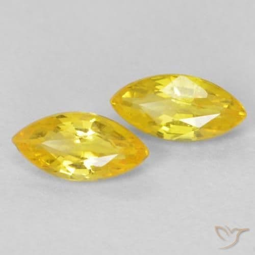 0.34ct Light Honey Yellow Sapphire, Marquise, 5.1x2.6 mm