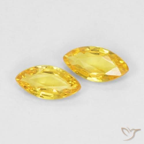 0.34ct Light Honey Yellow Sapphire, Marquise, 5.1x2.6 mm