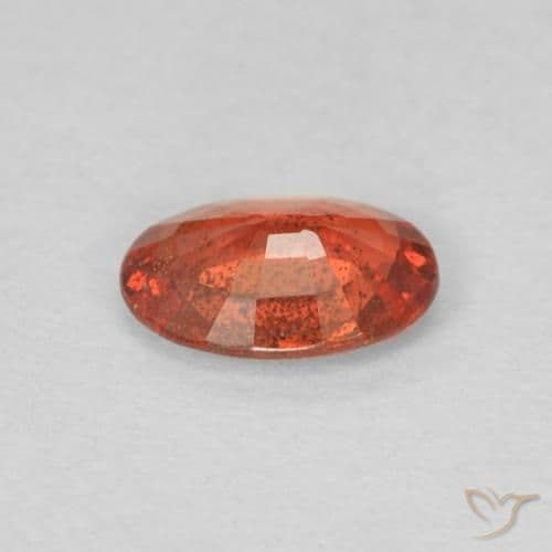 0.46ct Natural Intense Red Sapphire, Oval Cut, 6x4.1 mm