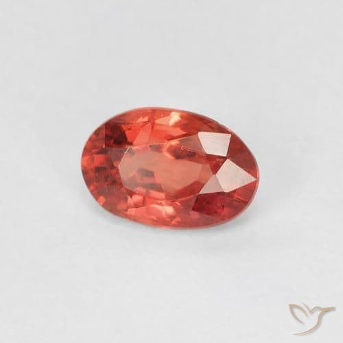 0.56ct Natural Medium Red Sapphire, Oval Cut, 5.9x3.9 mm