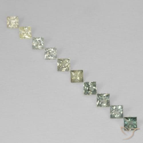 2.25ct Natural Multicolor Sapphire, Square, 2.5x2.4 mm