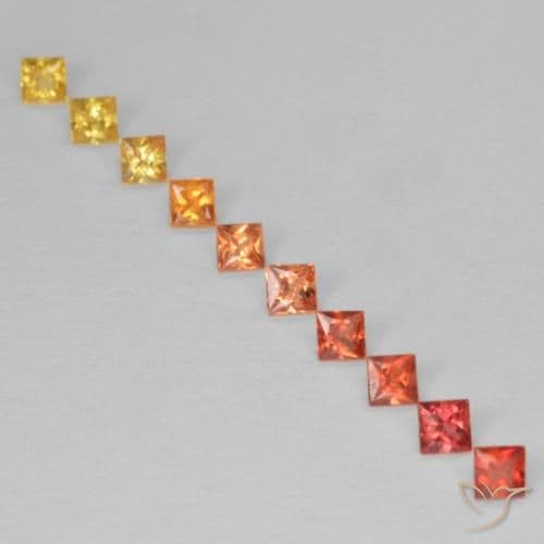 1.40ct Natural Multicolor Sapphire, Square, 2.3x2.2 mm