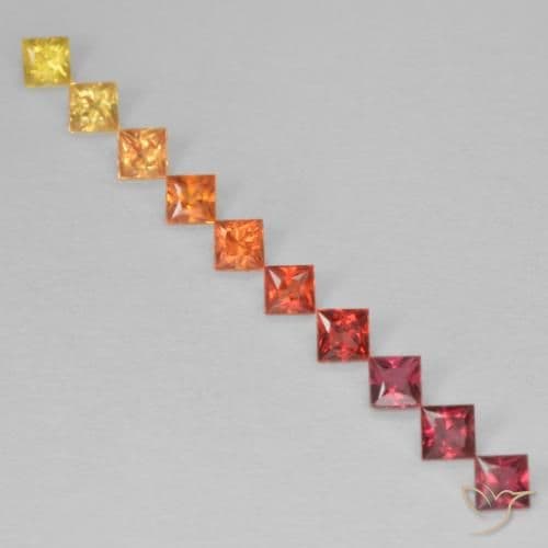 1.50ct Natural Multicolor Sapphire, Square, 2.3x2.4 mm