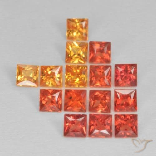 1.47ct Natural Multicolor Sapphire, Square, 2.3x2.3 mm