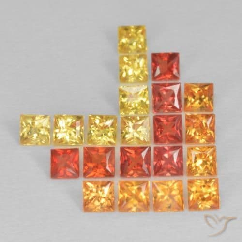 1.84ct Natural Multicolor Sapphire, Square, 2.3x2.2 mm