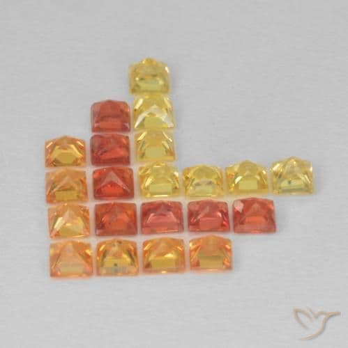 1.84ct Natural Multicolor Sapphire, Square, 2.3x2.2 mm