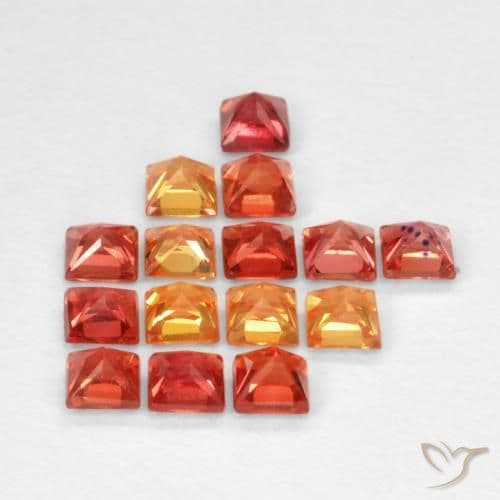 1.50ct Natural Multicolor Sapphire, Square, 2.3x2.4 mm