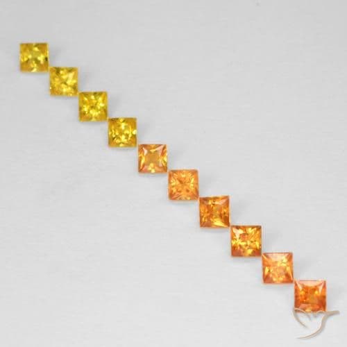 1.40ct Natural Multicolor Sapphire, Square, 2.3x2.2 mm