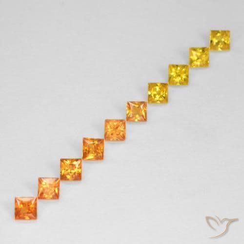 0.86ct Natural Multicolor Sapphire, Square, 2.2x2.2 mm