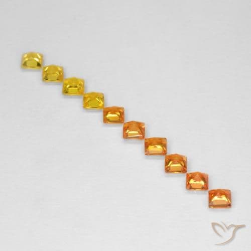 0.86ct Natural Multicolor Sapphire, Square, 2.2x2.2 mm