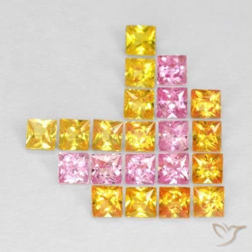 1.69ct Natural Multicolor Sapphire, Square, 2.3x2.2 mm