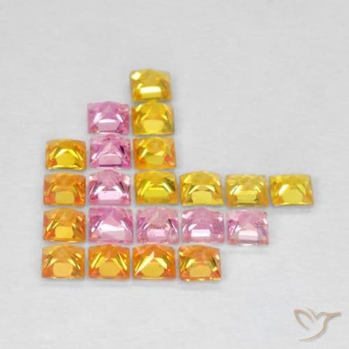 1.69ct Natural Multicolor Sapphire, Square, 2.3x2.2 mm