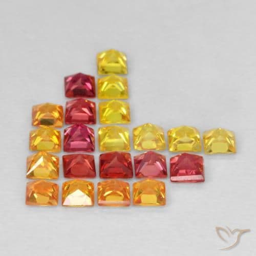 1.99ct Natural Multicolor Sapphire, Square, 2.4x2.3 mm