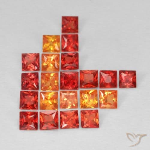 1.91ct Natural Multicolor Sapphire, Square, 2.4x2.3 mm