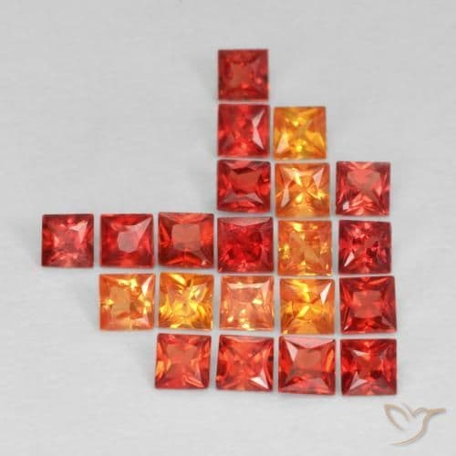 1.91ct Natural Multicolor Sapphire, Square, 2.4x2.3 mm