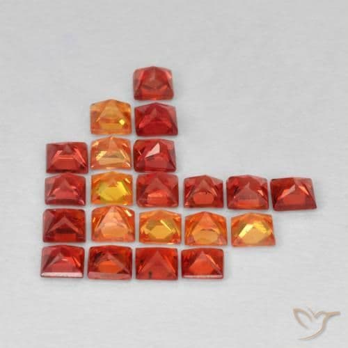 1.91ct Natural Multicolor Sapphire, Square, 2.4x2.3 mm