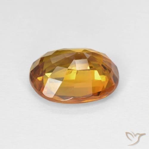 4.33ct Natural Deep Orange Sapphire, Oval Cut, 10.9x8.6 mm