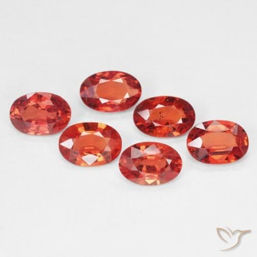 0.49ct Bright Crimson Red Sapphire, Oval Cut, 5.7x4.1 mm