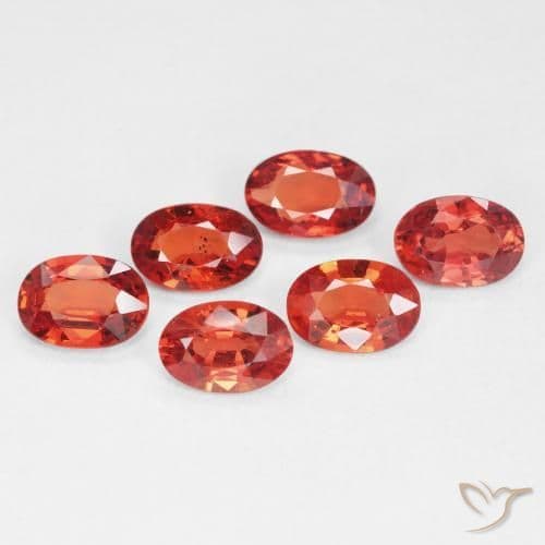 0.49ct Bright Crimson Red Sapphire, Oval Cut, 5.7x4.1 mm