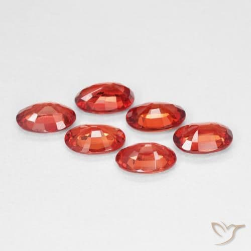 0.49ct Bright Crimson Red Sapphire, Oval Cut, 5.7x4.1 mm