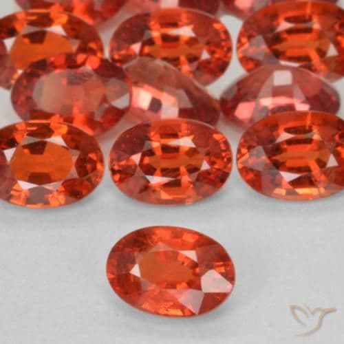 0.65ct Natural Intense Red Sapphire, Oval Cut, 6.1x4.1 mm