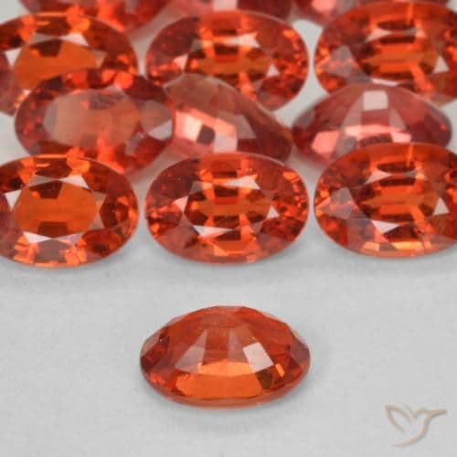 0.65ct Natural Intense Red Sapphire, Oval Cut, 6.1x4.1 mm