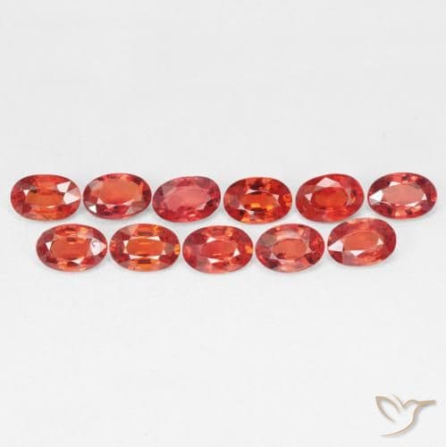 0.63ct Natural Intense Red Sapphire, Oval Cut, 6.1x4.1 mm