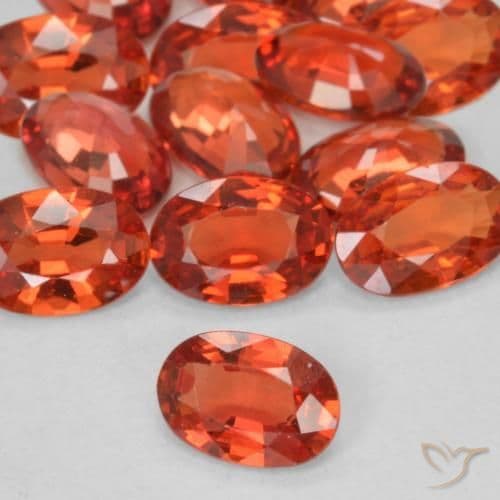 0.48ct Natural Intense Red Sapphire, Oval Cut, 6x4.1 mm