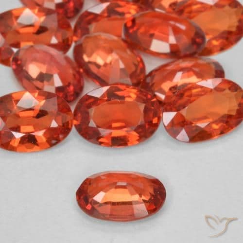 0.48ct Natural Intense Red Sapphire, Oval Cut, 6x4.1 mm