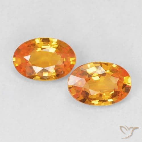 1.12ct Natural Bright Orange Sapphire, Oval Cut, 6x4.1 mm