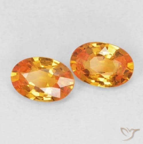 1.12ct Natural Bright Orange Sapphire, Oval Cut, 6x4.1 mm