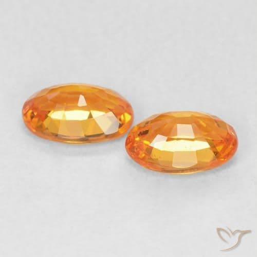 1.21ct Natural Bright Orange Sapphire, Oval Cut, 6.1x4.2 mm