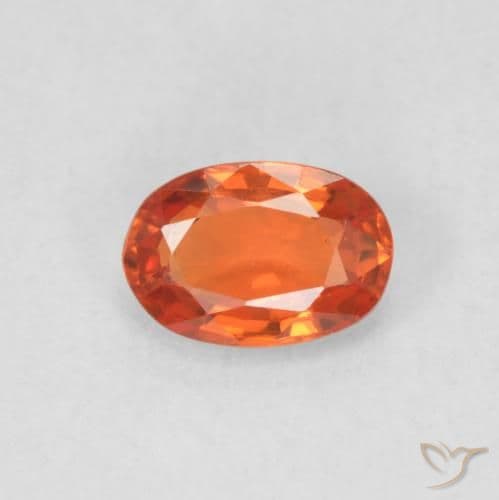 1.17ct Brownish Orange Sapphire, Oval Cut, 6.4x4.3 mm