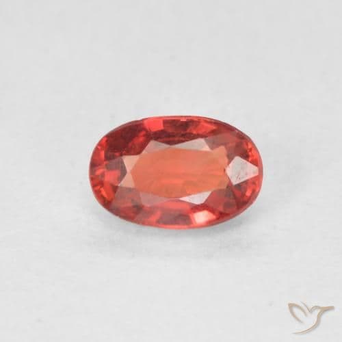 0.59ct Bright Crimson Red Sapphire, Oval Cut, 5.8x3.8 mm
