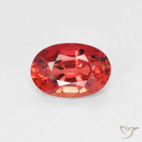 0.65ct Natural Intense Red Sapphire, Oval Cut, 6.1x4.2 mm