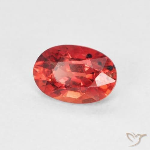 0.65ct Natural Intense Red Sapphire, Oval Cut, 6.1x4.2 mm